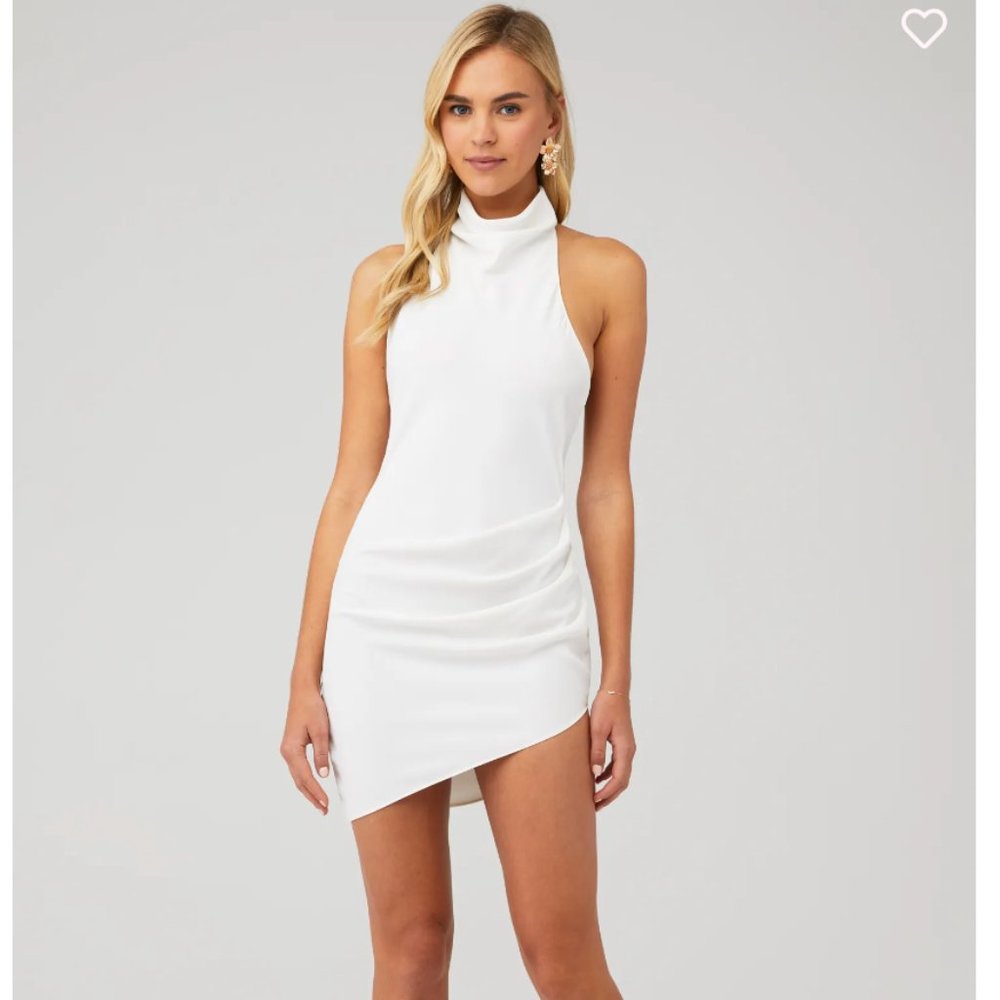 AMANDA UPRICHARD SAMBA DRESS white bridal bachelorette look size L